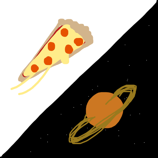 Pizza Planet drawing by thatladywhocooks