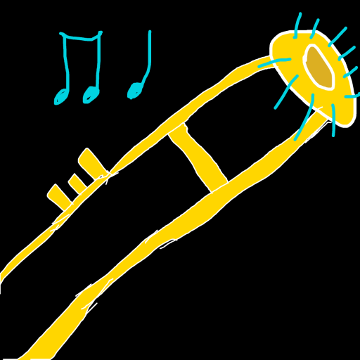 Trombone drawing by johnny boy