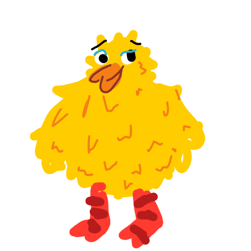 Big Bird drawing by kckitty