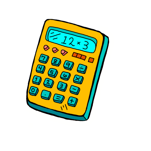 Calculator drawing by real-paint-designer