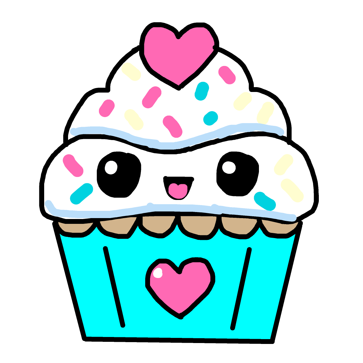 Cupcake drawing by spleenonlean