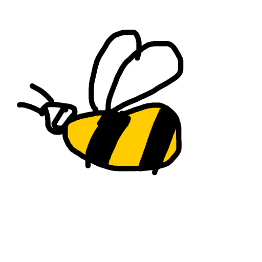 Bee drawing by aqua-hyper-doodler