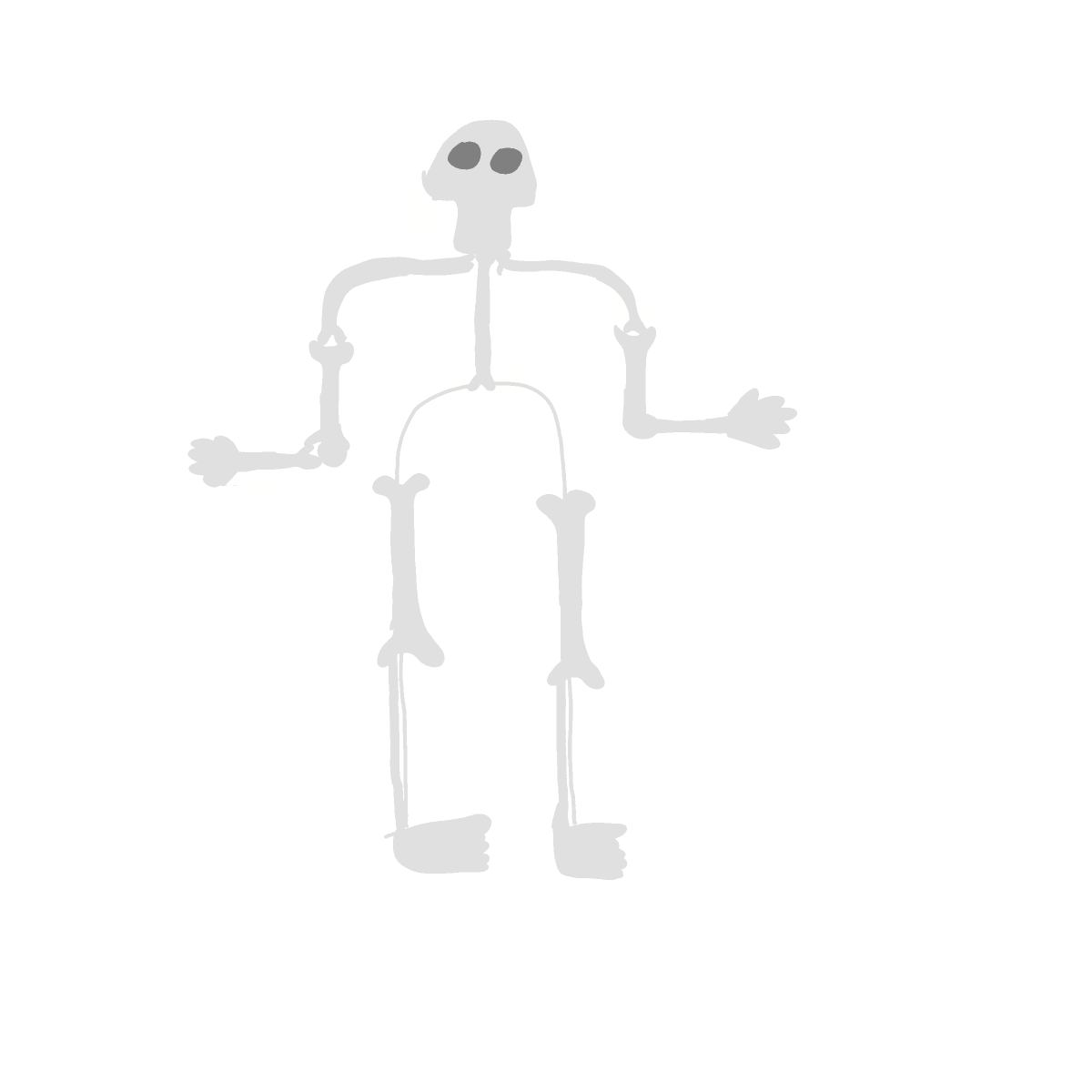 Skeleton drawing by Cwis448