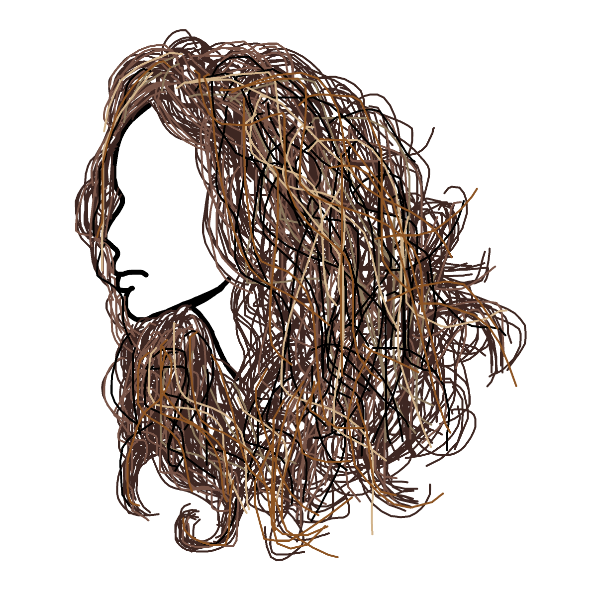 Hair drawing by monthra
