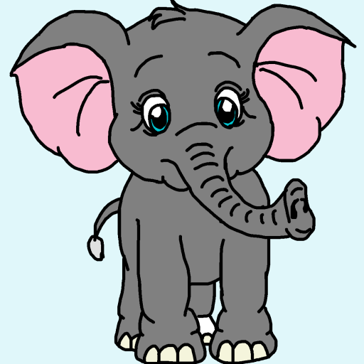 Elephant drawing by monthra