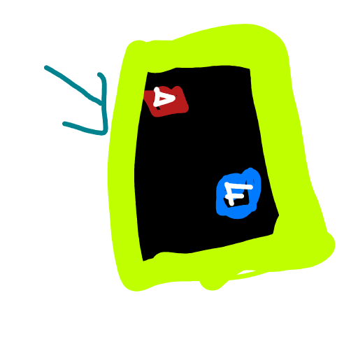 Phone drawing by COOKIE