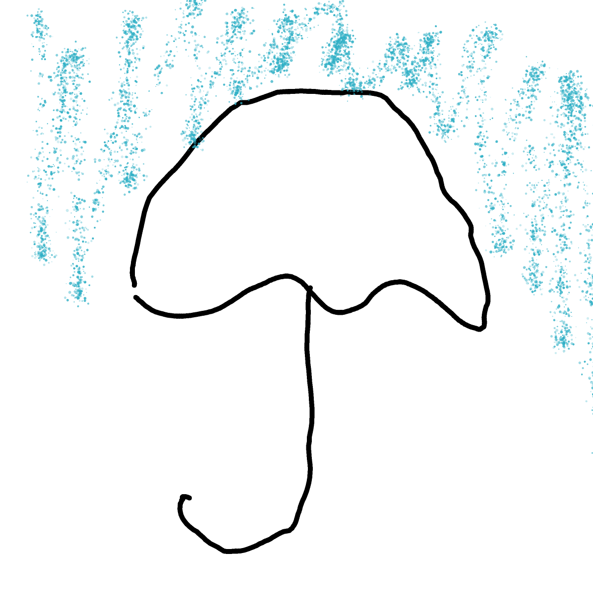 Umbrella drawing by Shandi