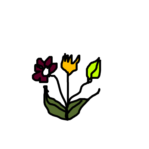Flowers drawing by nyca