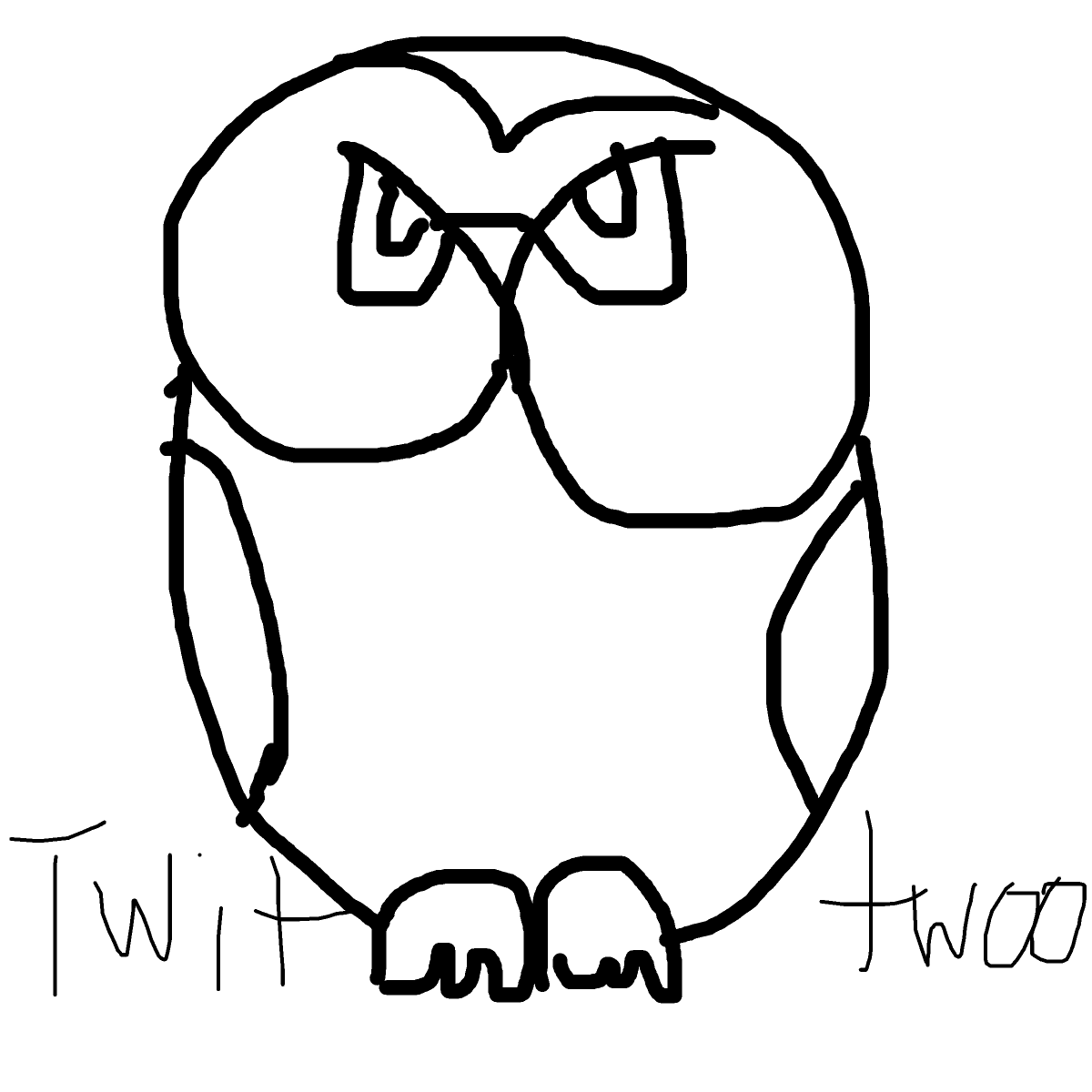 Owl drawing by mikestam195