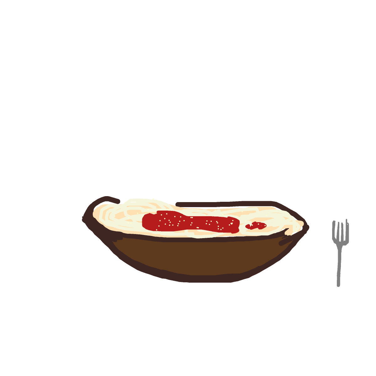 Pasta drawing by alexia