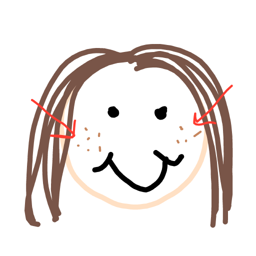 Freckles drawing by pixel-olive-app