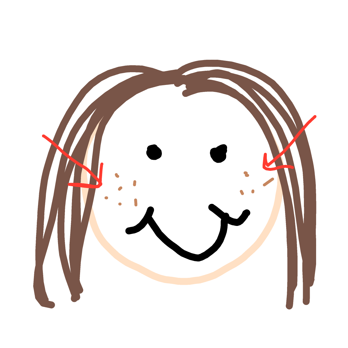 Freckles drawing by pixel-olive-app