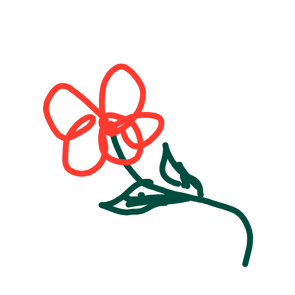 Flower drawing by jade-edge-shape