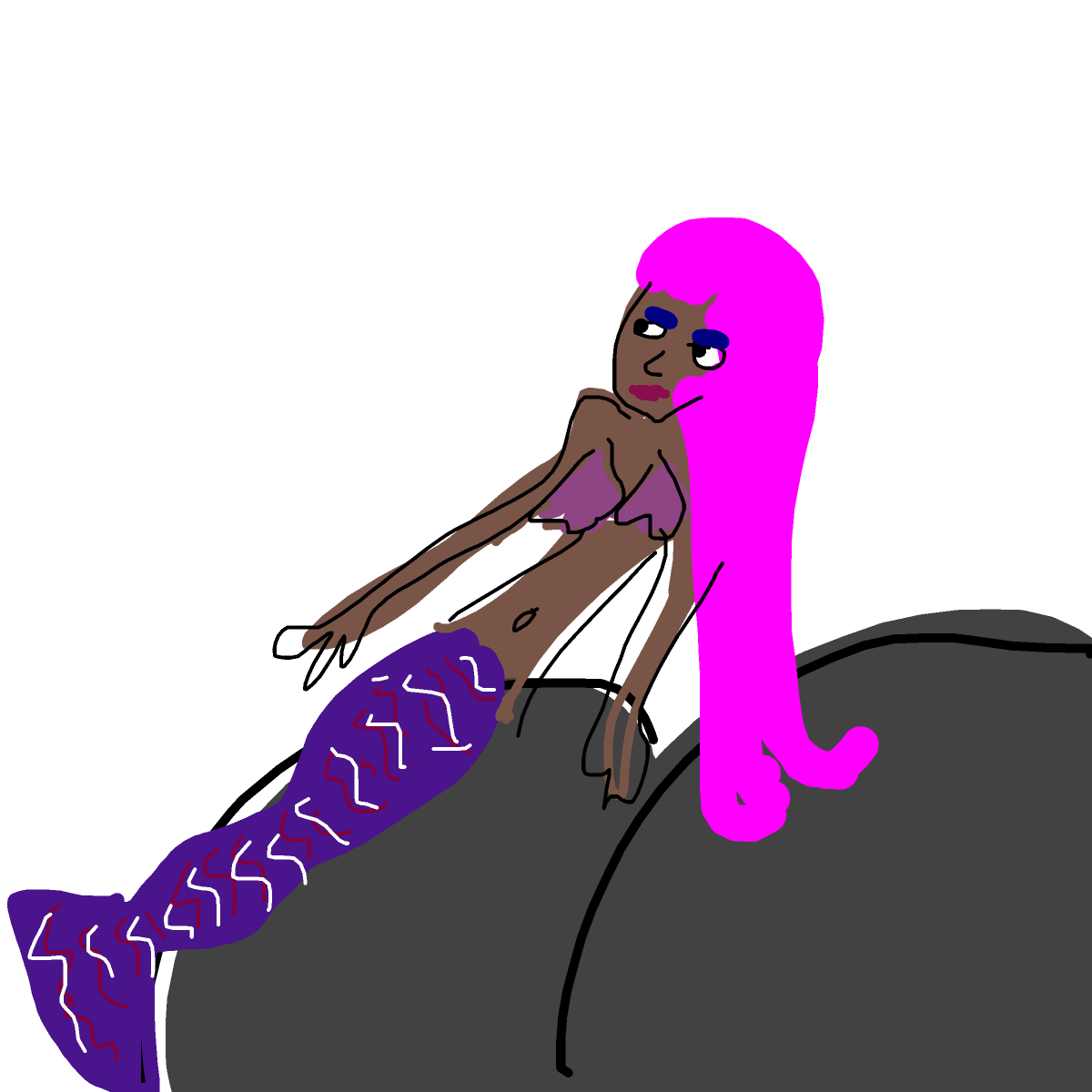 Mermaid drawing by red-rich-glory