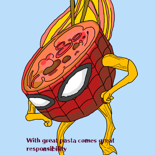 Pasta drawing by justin