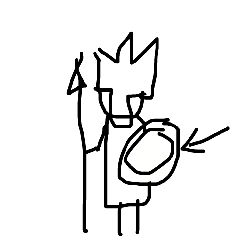 Shield drawing by honey crisp
