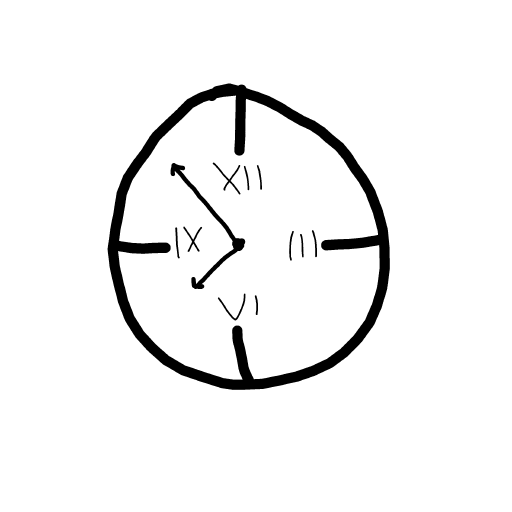 Clock drawing by KevinFaber