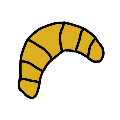 Croissant drawing by Purokushi