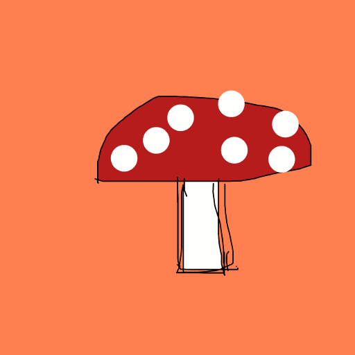 Mushroom drawing by last-graph-force