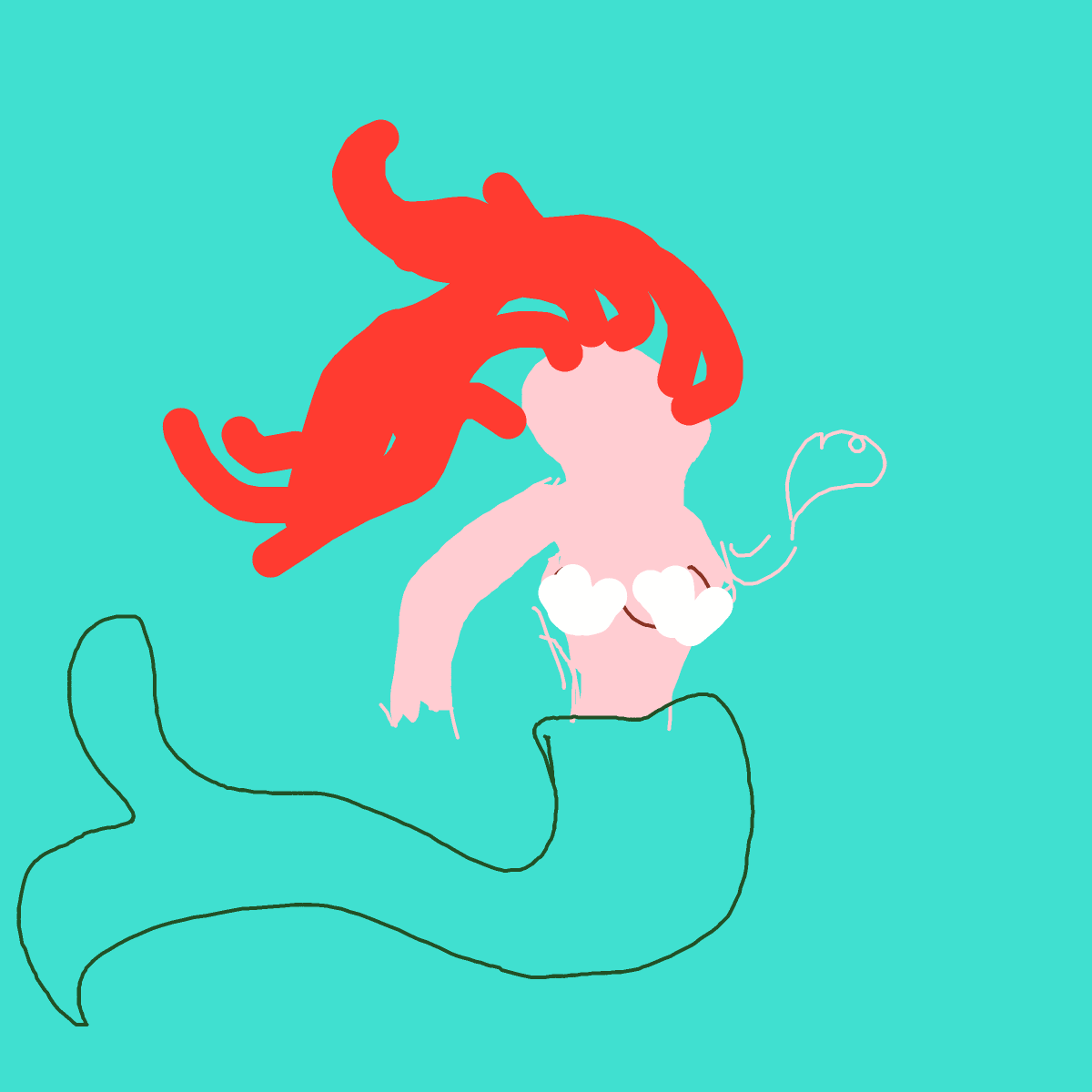 Mermaid drawing by mjolnirbear