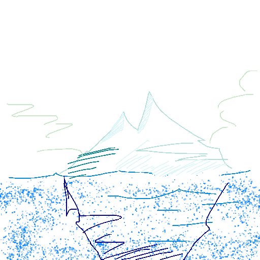 Iceberg drawing by nammy