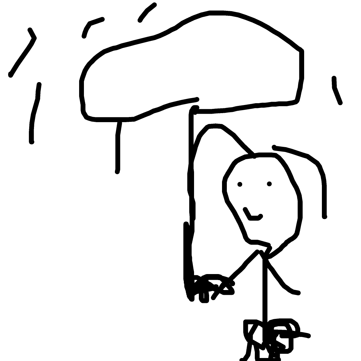 Umbrella drawing by mega-free-ace