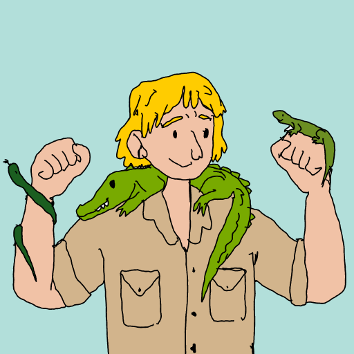 Steve Irwin drawing by Guardianoflives
