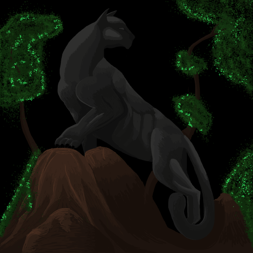 Panther drawing by firecracker
