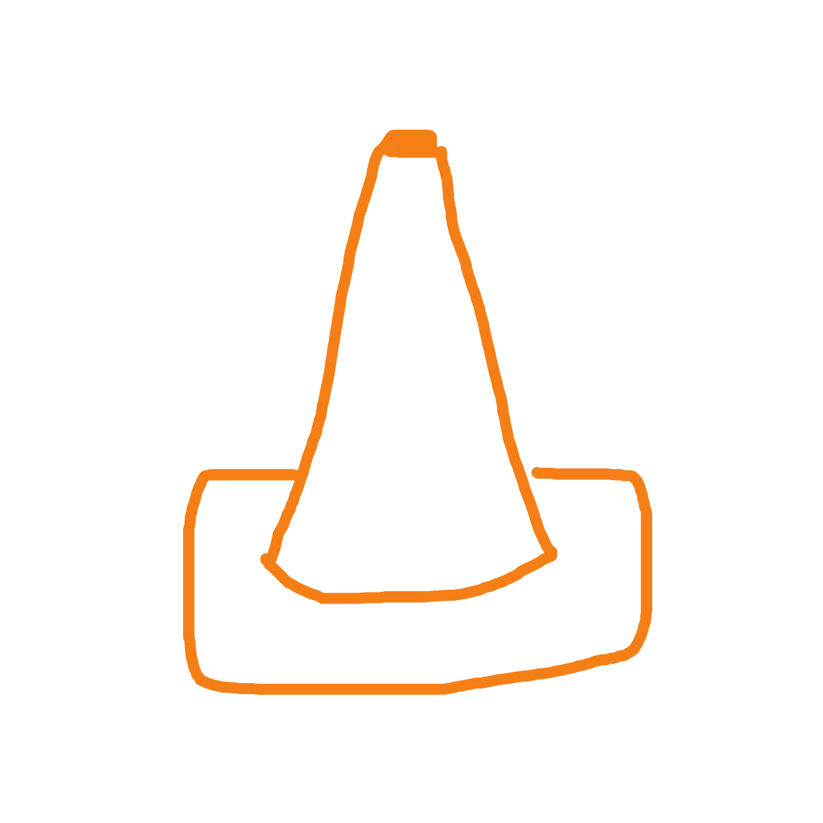 Traffic Cone drawing by skye