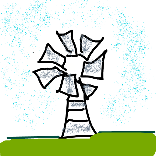Windmill drawing by plus-near-camp