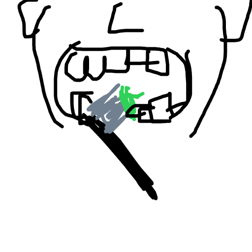 Toothbrush drawing by pikapikachuu