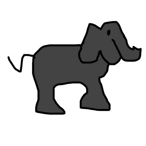 Elephant drawing by brianviolin