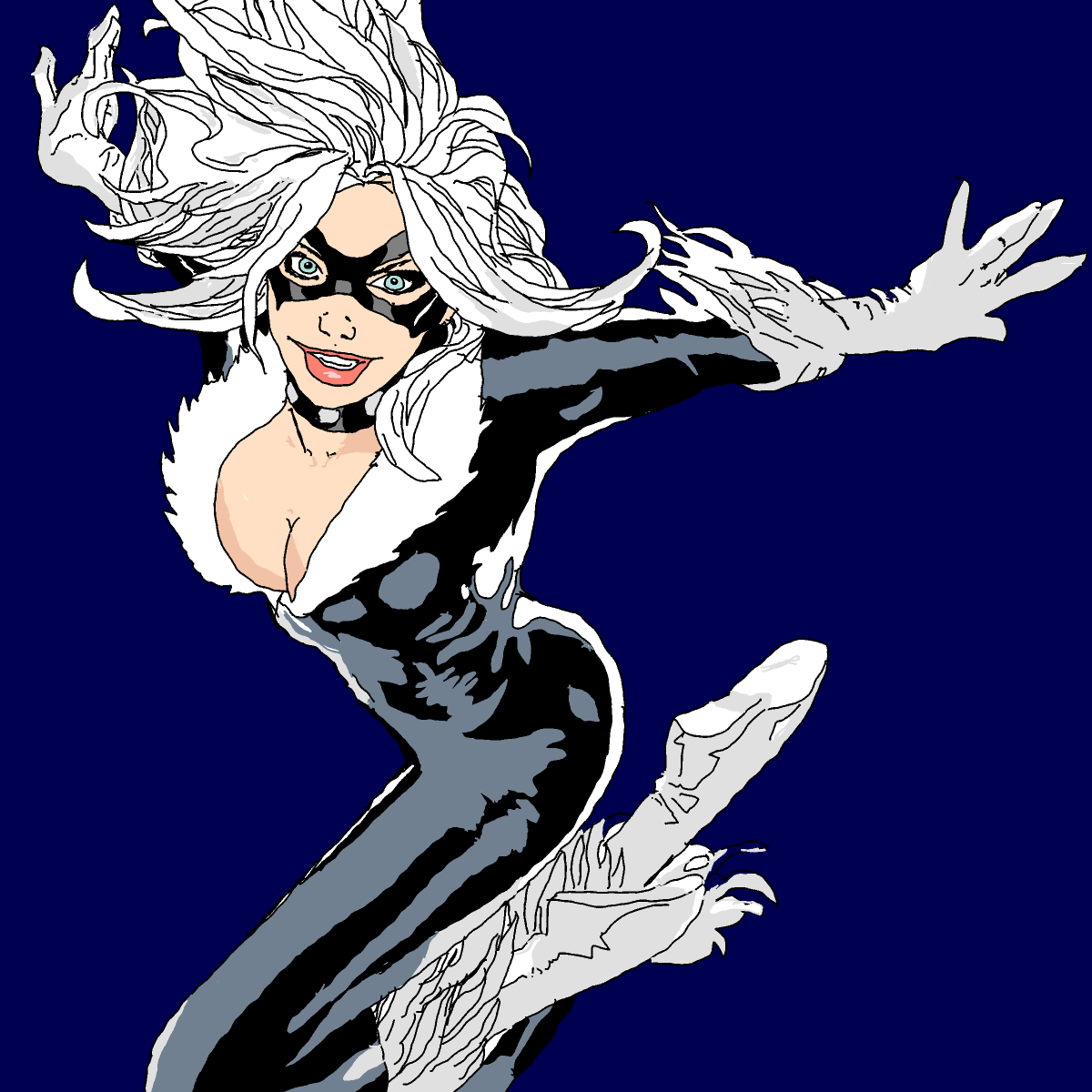 Black Cat drawing by Guardianoflives