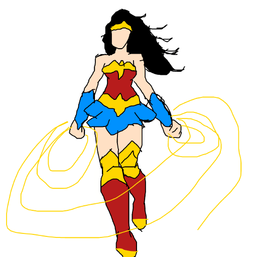 Wonder Woman drawing by honey crisp