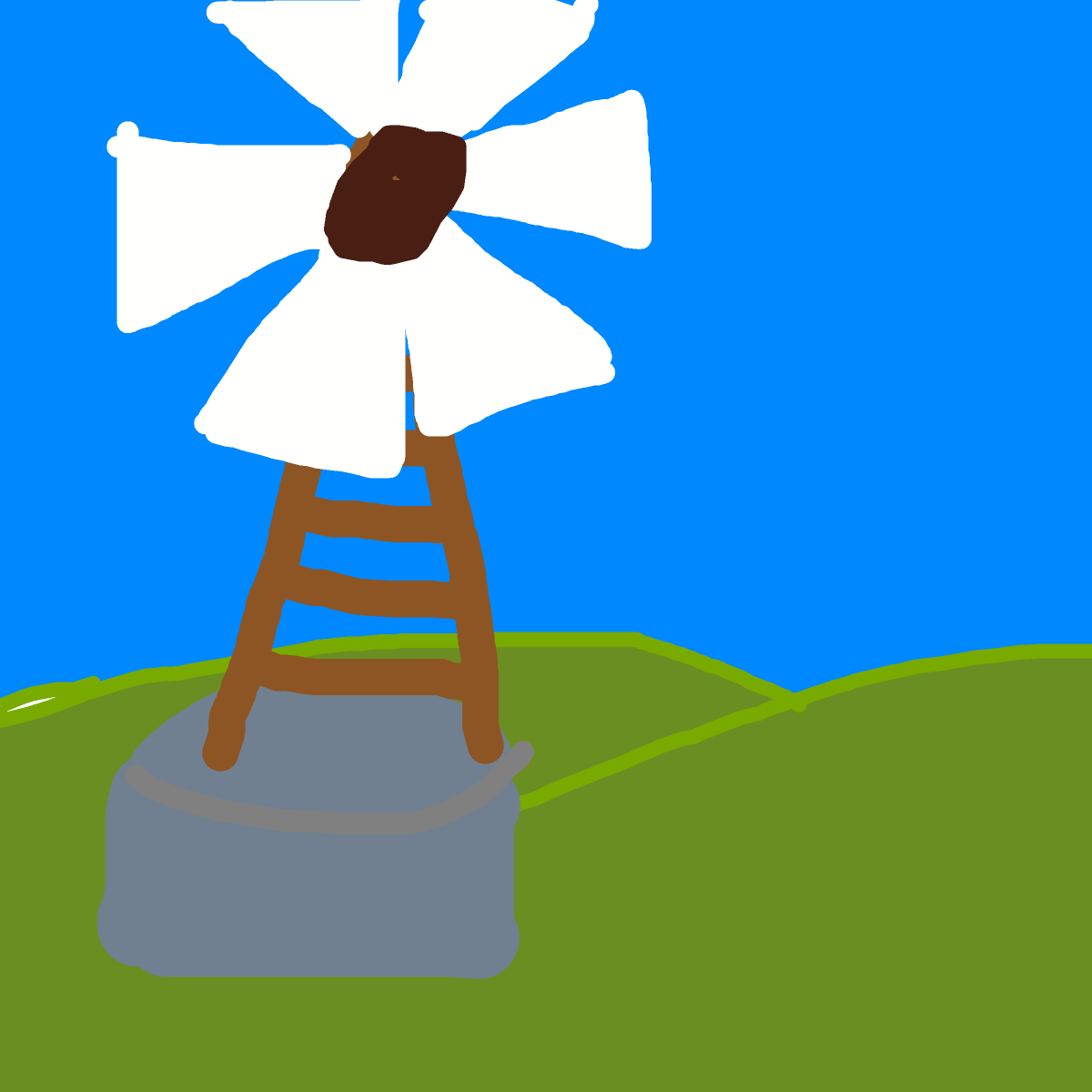Windmill drawing by tandman