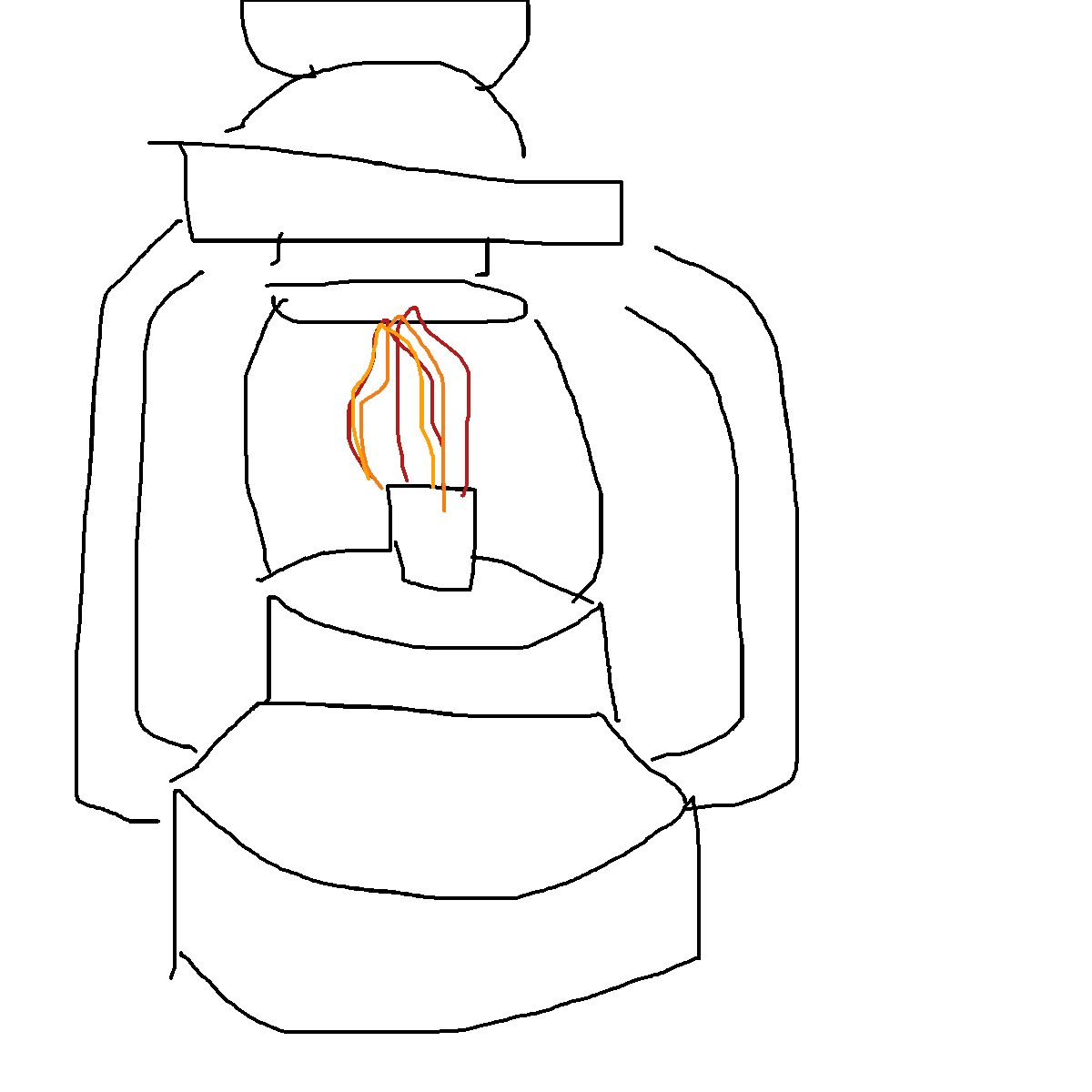 Lantern drawing by mikestam195