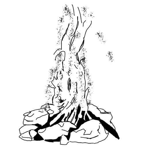 Campfire drawing by Guardianoflives