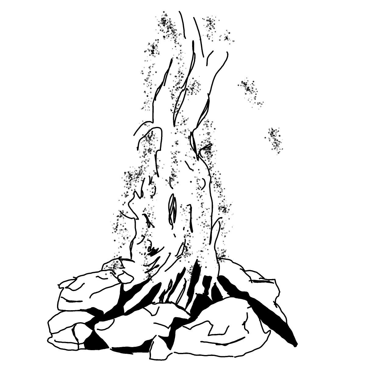 Campfire drawing by Guardianoflives