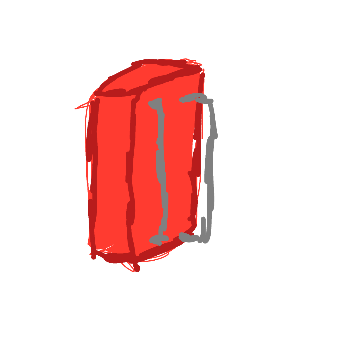 Backpack drawing by GhoulBeing