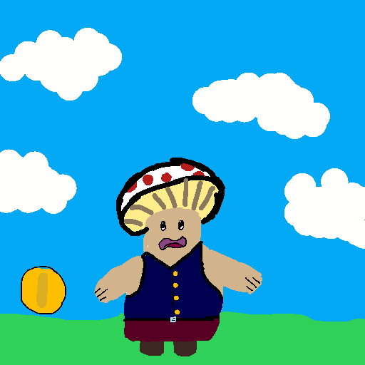 Toad drawing by pancakes palette