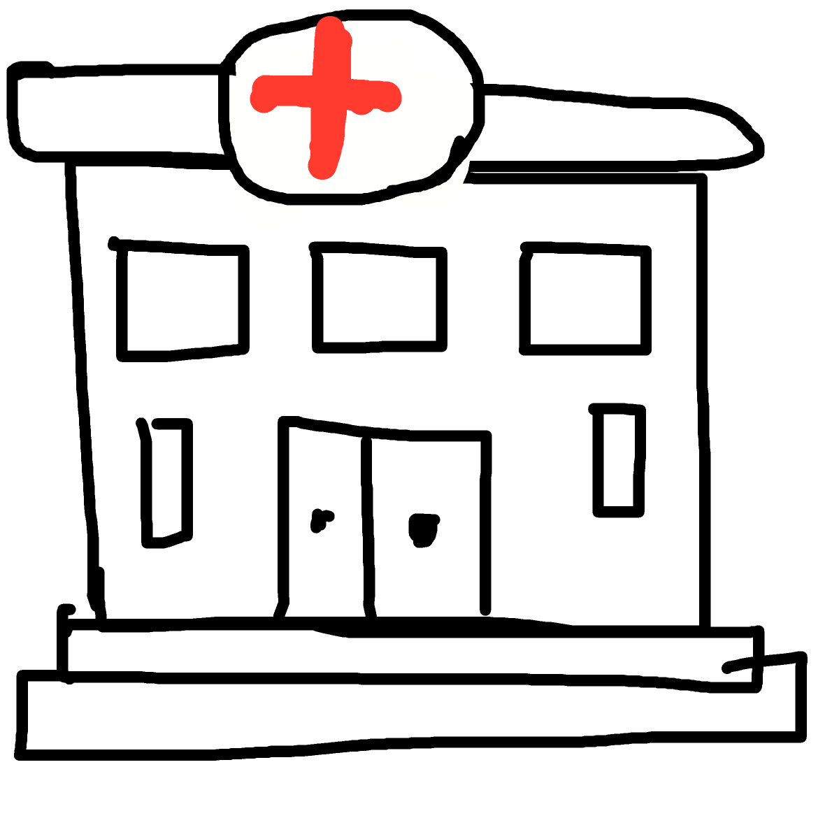 Hospital drawing by mikestam195