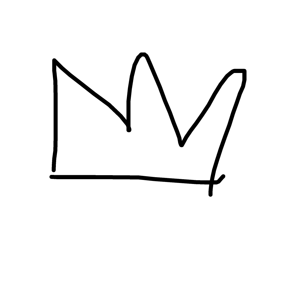 Crown drawing by beta-coal-craft