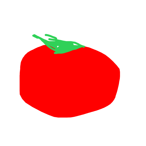 Tomato drawing by rice shower