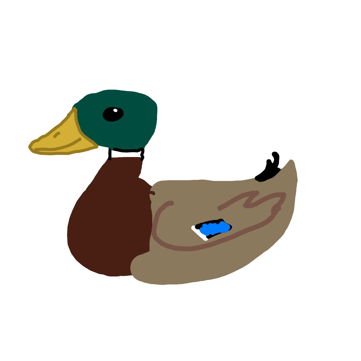 Duck drawing by Tayne