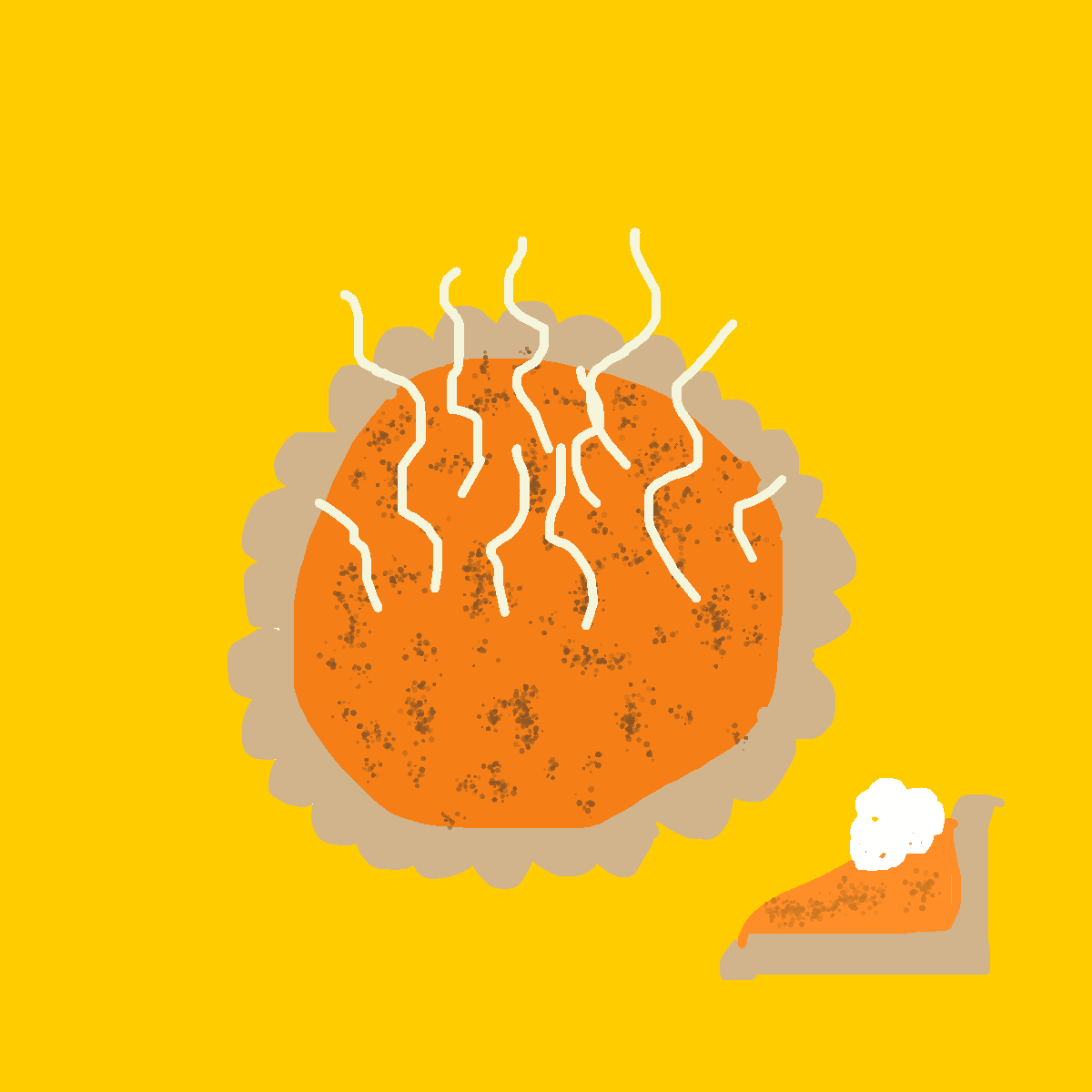 Pumpkin Pie drawing by color-olive-web