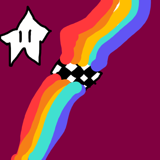 Rainbow Road drawing by ldiot