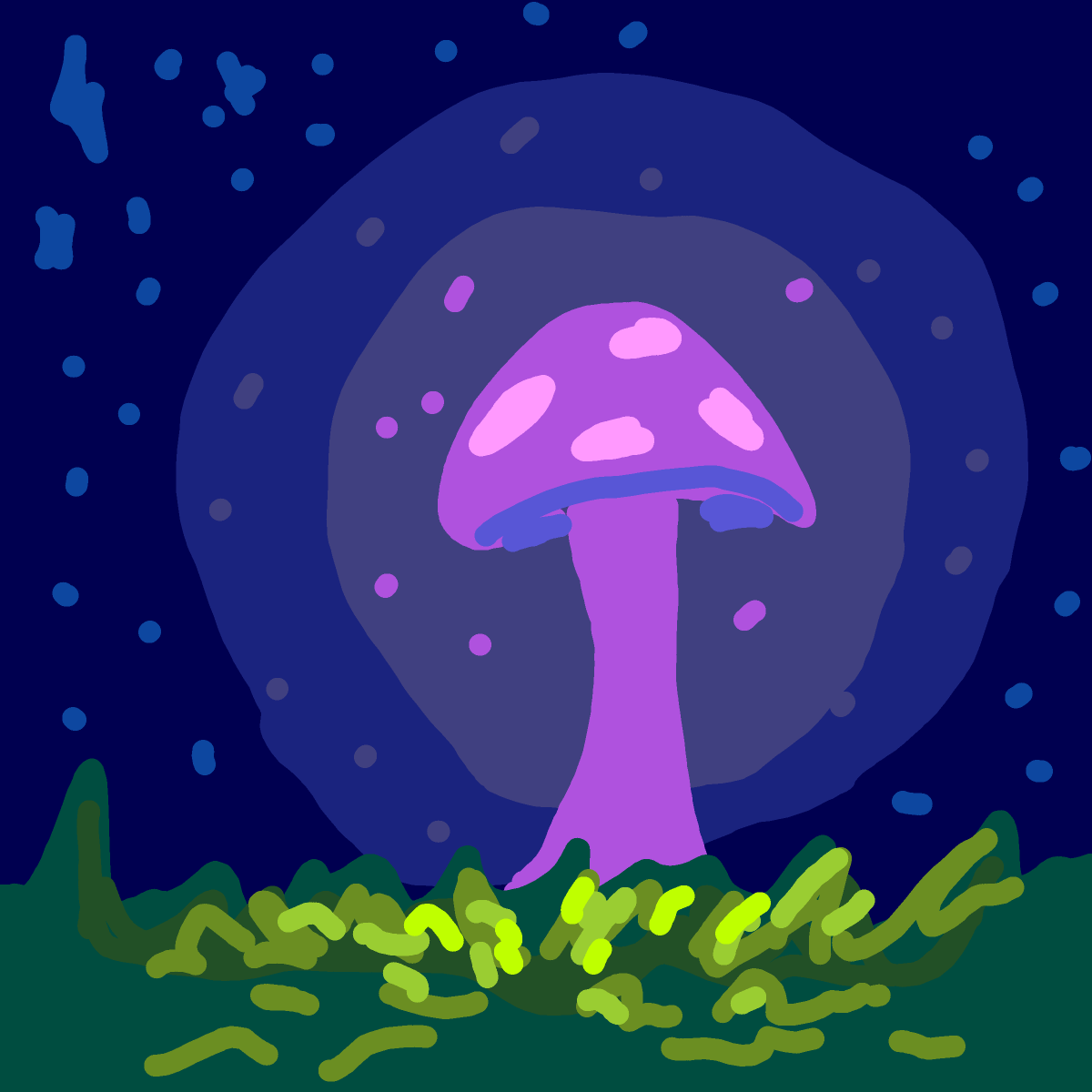 Mushroom drawing by Tessie