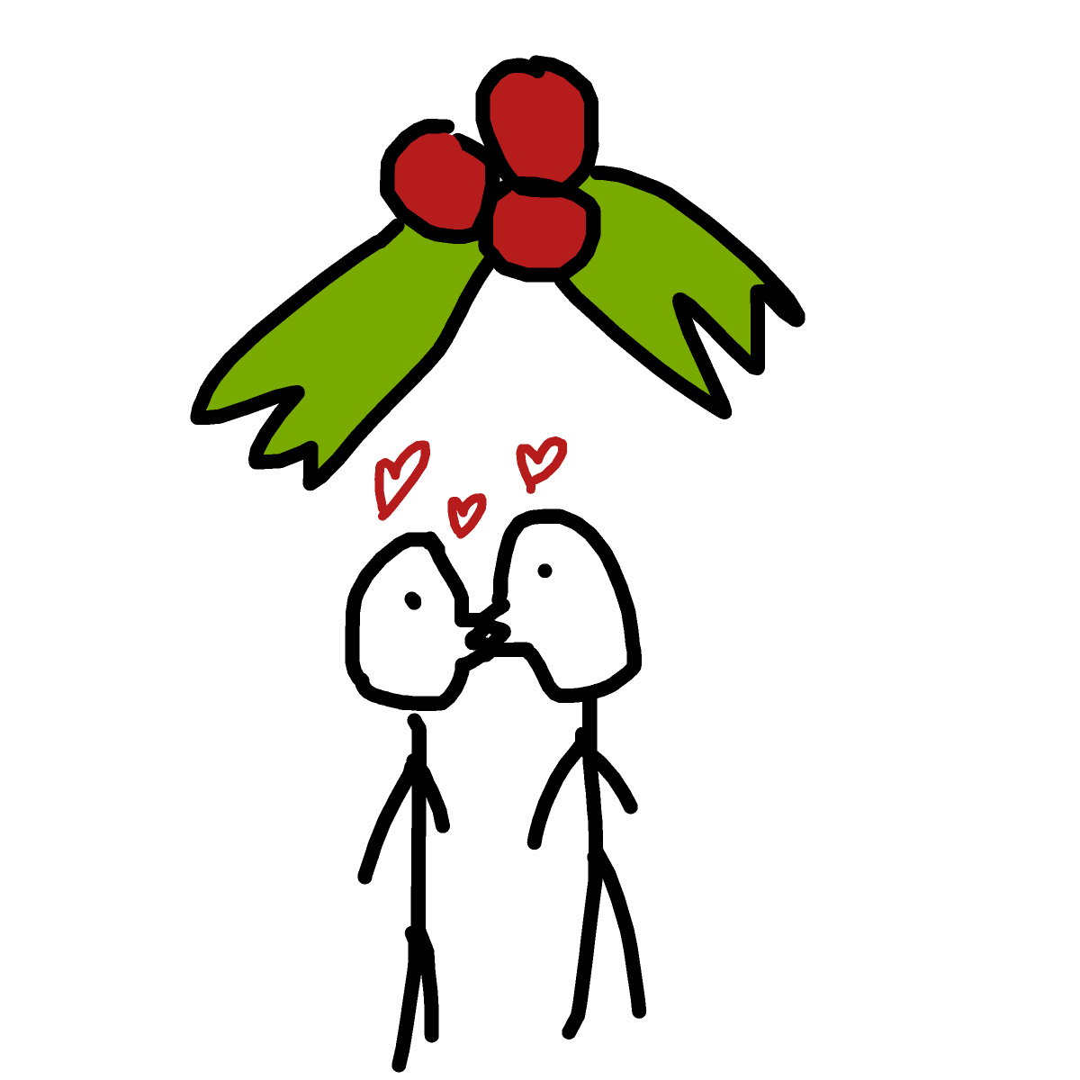 Mistletoe drawing by brianviolin