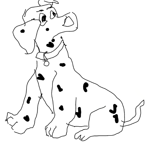 Dalmatian drawing by Guardianoflives