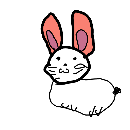 Bunny drawing by Almog